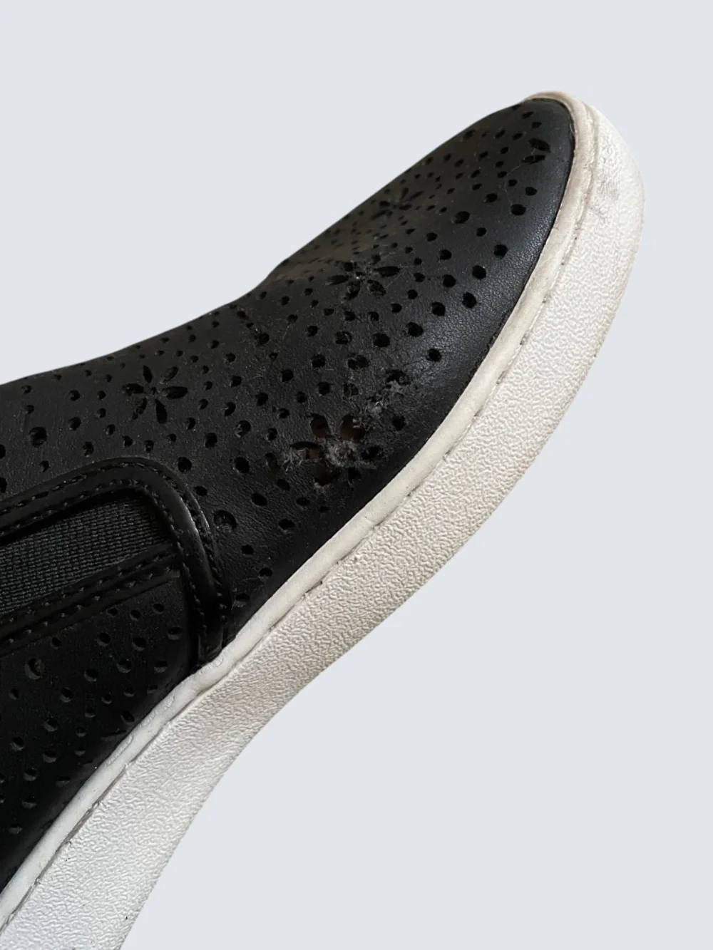 Michael Kors Kane Leather Cutout Perforated Sneakers Slip On